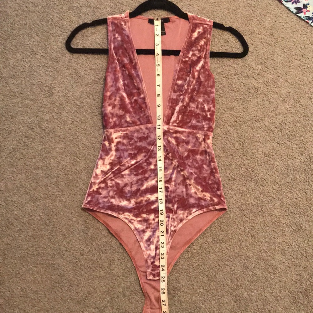 Velvet body suit